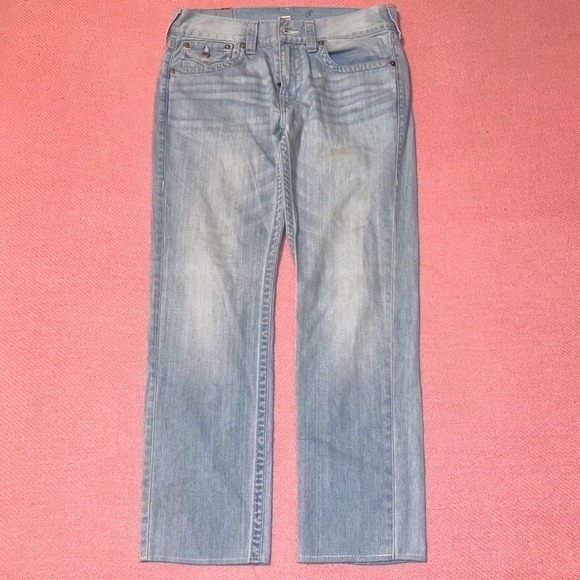 True Religion Other - True Religion Relaxed Straight Light Wash Jeans size 33